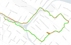 Example: GPX trail as color-coded lines